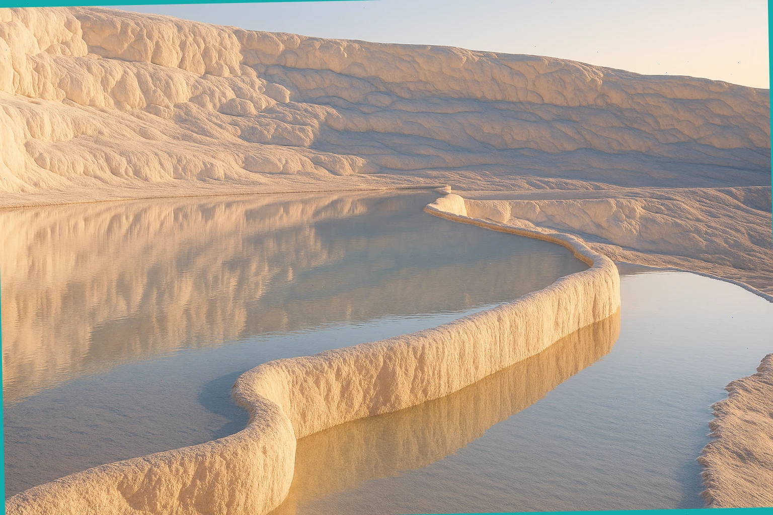 Pamukkale minimalist fotoğraf rotası